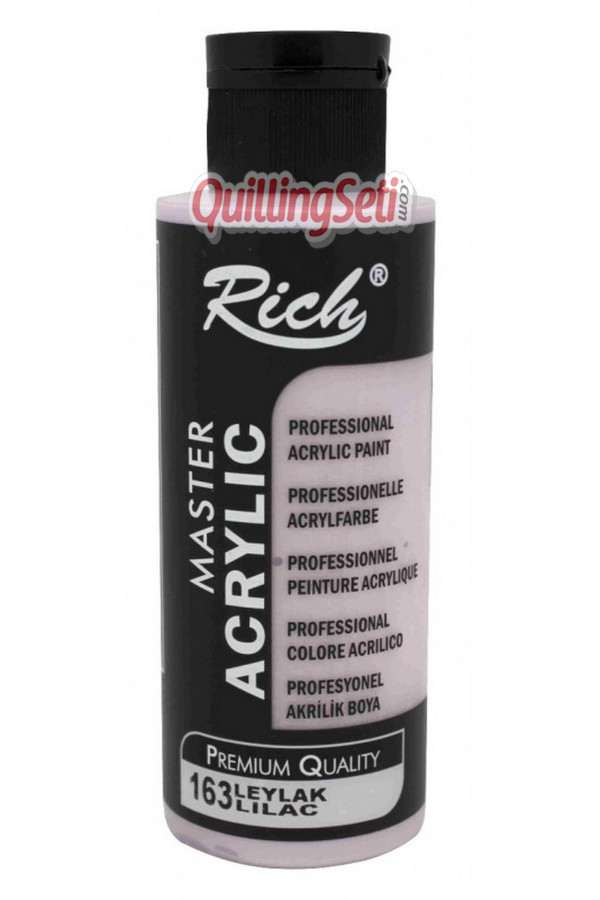 rich master akrilik boya 120 cc 163 leylak renk akrilik hobi boyası, 8691301630007, rich master akrilik boya 120 ml, Rich