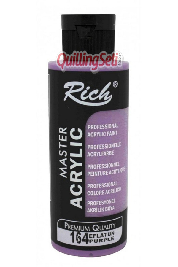 rich master akrilik boya 120 cc 164 eflatun renk akrilik hobi boyası, 8691301640006, rich master akrilik boya 120 ml, Rich