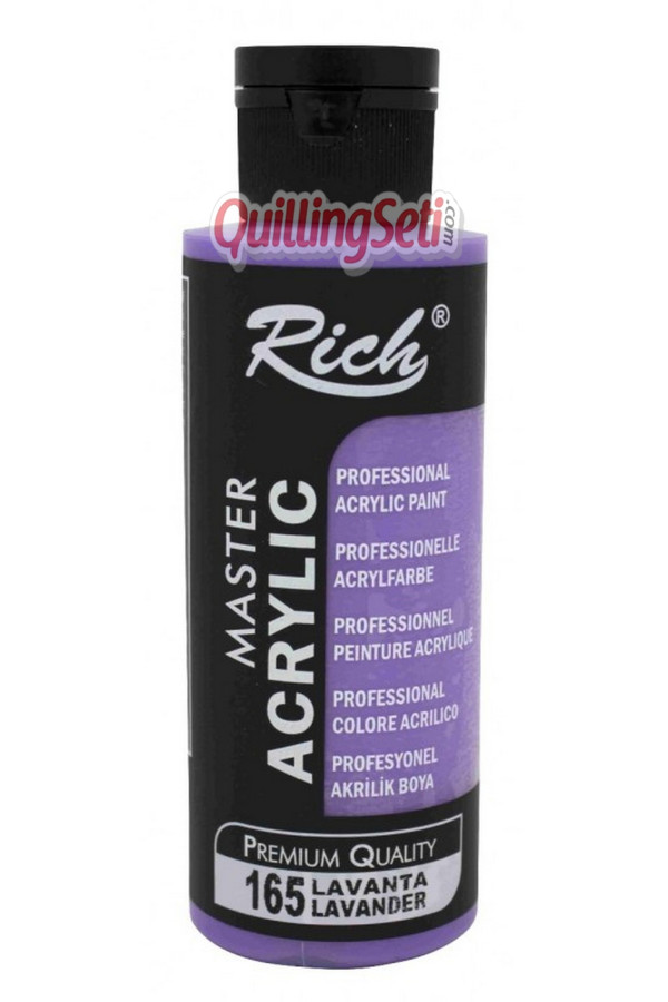 rich master akrilik boya 120 cc 165 lavanta renk akrilik hobi boyası, 8691301650005, rich master akrilik boya 120 ml, Rich
