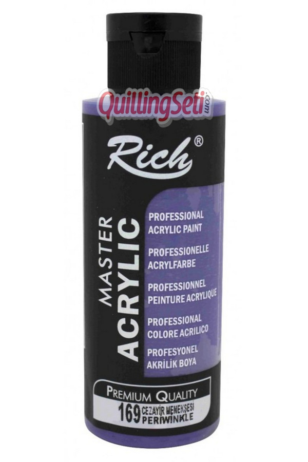 rich master akrilik boya 120 cc 169 cezayir menekşesi renk akrilik hobi boyası, 8691301690001, rich master akrilik boya 120 ml, Rich