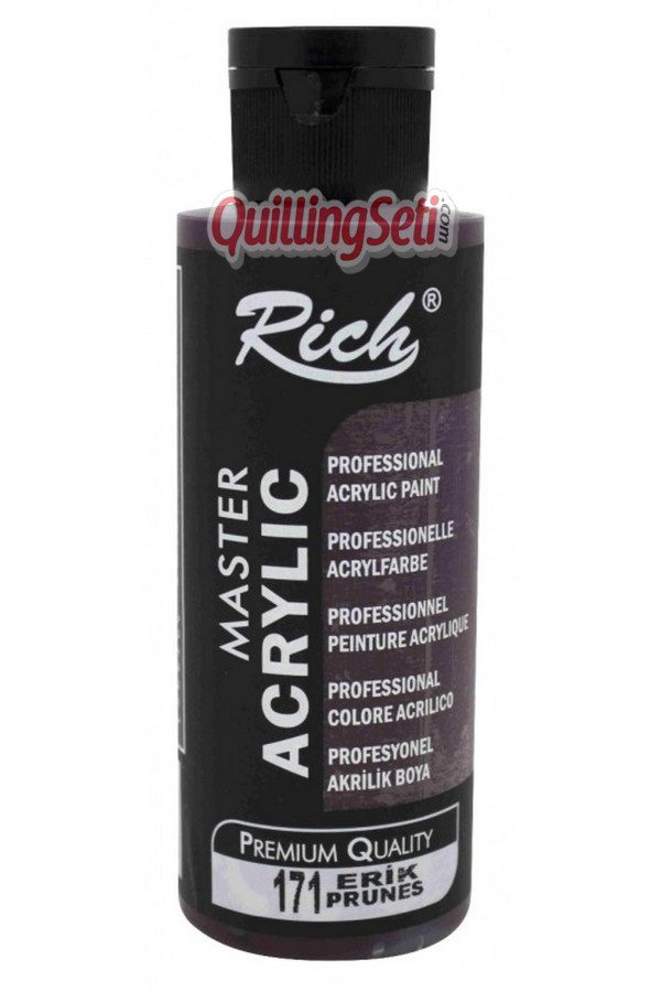 rich master akrilik boya 120 cc 171 erik renk akrilik hobi boyası, 8682374022363, rich master akrilik boya 120 ml, Rich