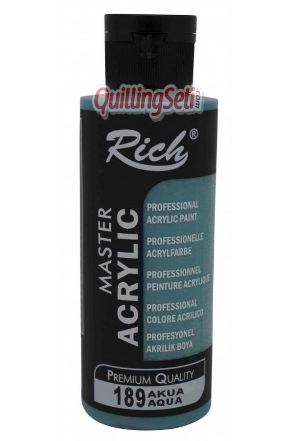 rich master akrilik boya 120 cc 189 akua renk akrilik hobi boyası, 8682374022479, rich master akrilik boya 120 ml, Rich