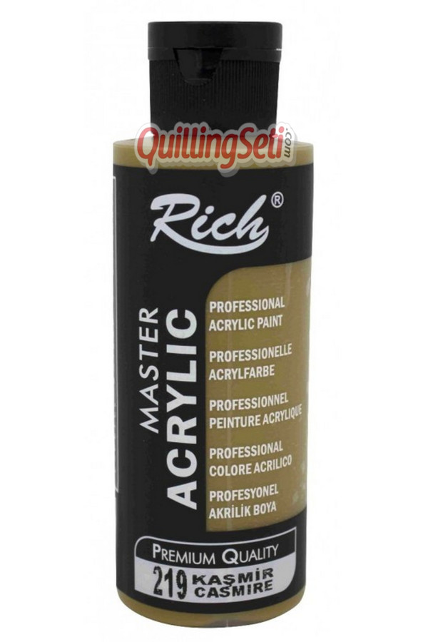 rich master akrilik boya 120 cc 219 kaşmir renk akrilik hobi boyası, 8691302190456, rich master akrilik boya 120 ml, Rich