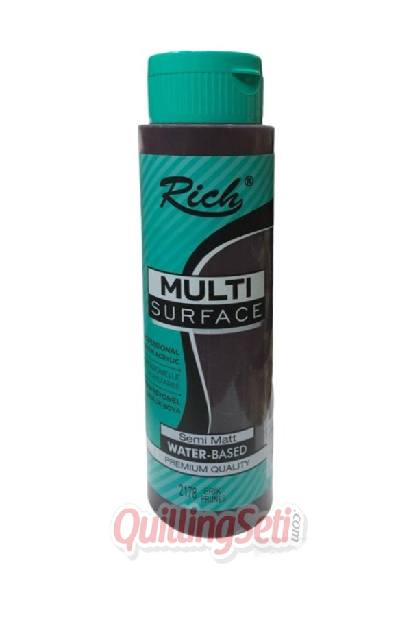 rich multi surface akrilik boya 500 cc 2178 erik renk akrilik hobi boyası, syf8682374111937, rich multi surface akrilik boya 500 ml, Rich