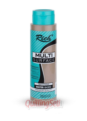 Rich Multi Surface Akrilik Boya 500 cc 2286 Vizon Renk Akrilik Hobi Boyası