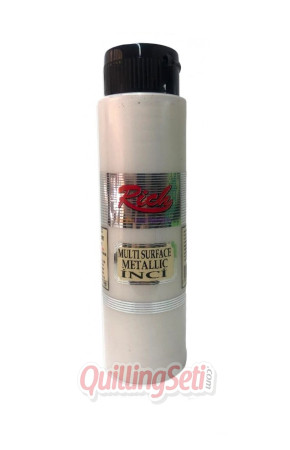 Rich Multi Surface Metalik Akrilik Boya 500 cc 6500 İnci Renk Metalik Hobi Boyası