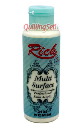 Rich Multi Surface 120 cc Akrilik Boya - Rich Kemik 2105 Hobi Boyası