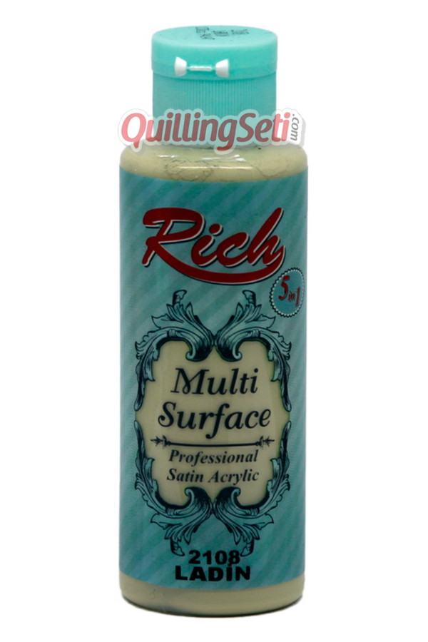rich multi surface 120 cc akrilik boya - rich ladin 2108 hobi boyası, rch-ms-2108, rich multi surface akrilik boya 120 ml, Rich