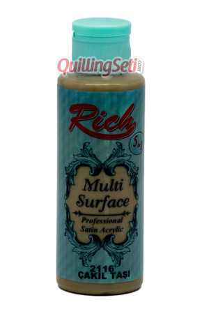 Rich Multi Surface 120 cc Akrilik Boya - Rich Çakıl Taşı 2116 Hobi Boyası