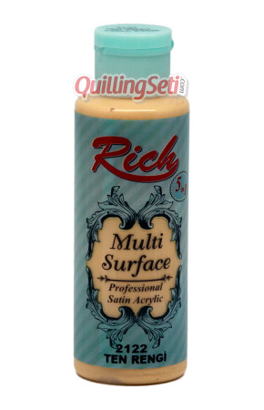 Rich Multi Surface 120 cc Akrilik Boya - Rich Ten Rengi 2122 Hobi Boyası