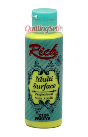 Rich Multi Surface 120 cc Akrilik Boya - Rich Frezya 2126 Hobi Boyası