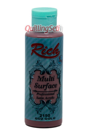Rich Multi Surface 120 cc Akrilik Boya - Rich Güz Gülü 2150 Hobi Boyası