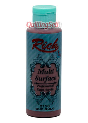 Rich Multi Surface 120 cc Akrilik Boya - Rich Güz Gülü 2150 Hobi Boyası