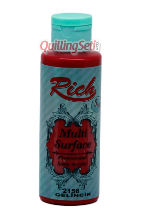 Rich Multi Surface 120 cc Akrilik Boya - Rich Gelincik 2156 Hobi Boyası