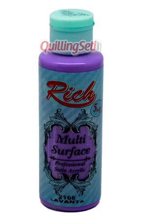 Rich Multi Surface 120 cc Akrilik Boya - Rich Lavanta 2166 Hobi Boyası
