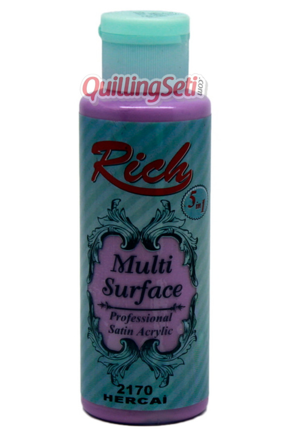 rich multi surface 120 cc akrilik boya - rich hercai 2170 hobi boyası, rch-ms-2170, rich multi surface akrilik boya 120 ml, Rich