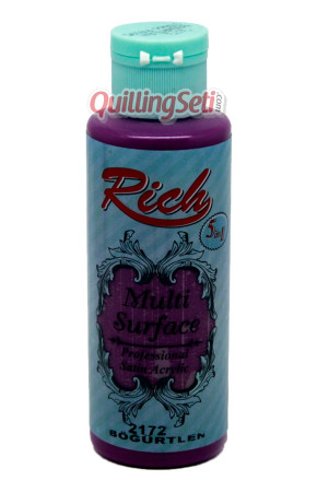 Rich Multi Surface 120 cc Akrilik Boya - Rich Böğürtlen 2172 Hobi Boyası
