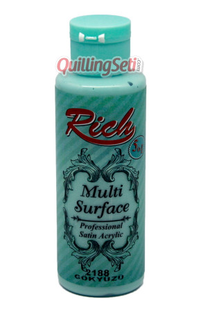 Rich Multi Surface 120 cc Akrilik Boya - Rich Gökyüzü 2188 Hobi Boyası