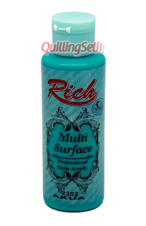 Rich Multi Surface 120 cc Akrilik Boya - Rich Akua 2202 Hobi Boyası