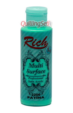 Rich Multi Surface 120 cc Akrilik Boya - Rich Patina 2206 Hobi Boyası