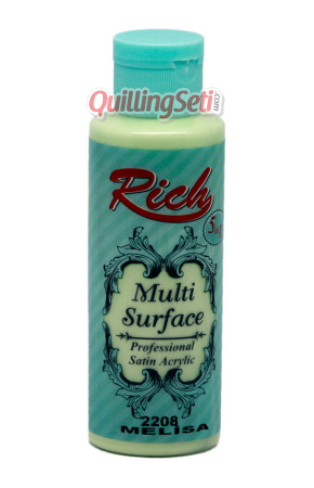 Rich Multi Surface 120 cc Akrilik Boya - Rich Melisa 2208 Hobi Boyası