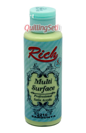 Rich Multi Surface 120 cc Akrilik Boya - Rich Sardunya 2210 Hobi Boyası