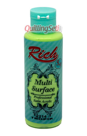 Rich Multi Surface 120 cc Akrilik Boya - Rich Tropik 2214 Hobi Boyası