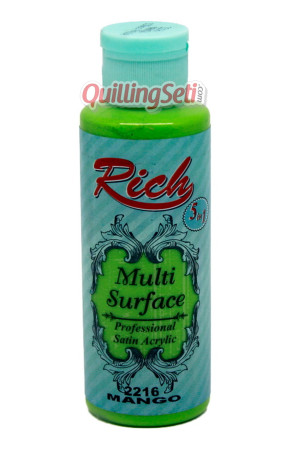 Rich Multi Surface 120 cc Akrilik Boya - Rich Mango 2216 Hobi Boyası