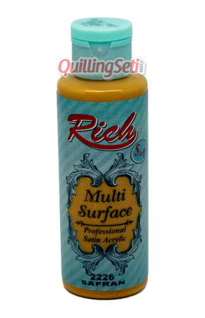 Rich Multi Surface 120 cc Akrilik Boya - Rich Safran 2226 Hobi Boyası