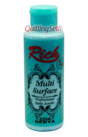 Rich Multi Surface 120 cc Akrilik Boya - Rich Derya 2256 Hobi Boyası