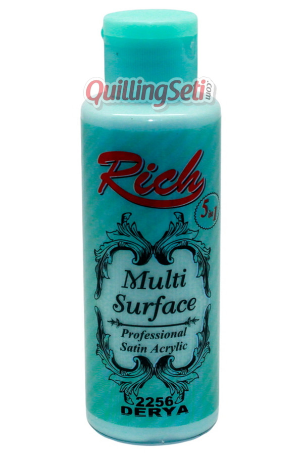 rich multi surface 120 cc akrilik boya - rich derya 2256 hobi boyası, rch-ms-2256, rich multi surface akrilik boya 120 ml, Rich