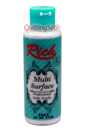 Rich Multi Surface 120 cc Akrilik Boya - Rich Islak Kum 2262 Hobi Boyası
