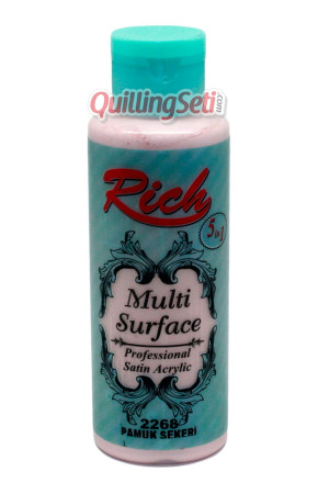 Rich Multi Surface 120 cc Akrilik Boya - Rich Pamuk Şekeri 2268 Hobi Boyası