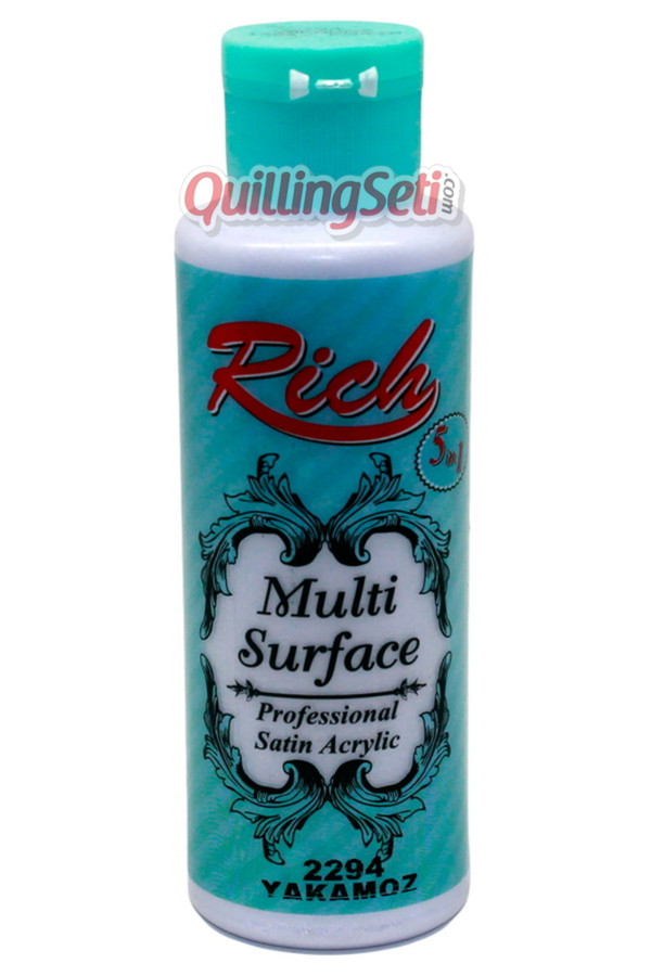 rich multi surface 120 cc akrilik boya - yakamoz 2294 hobi boyası, rch-ms-2294, rich multi surface akrilik boya 120 ml, Rich