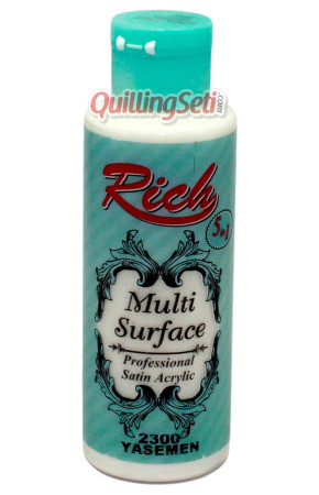 Rich Multi Surface 120 cc Akrilik Boya - Yasemen 2300 Hobi Boyası