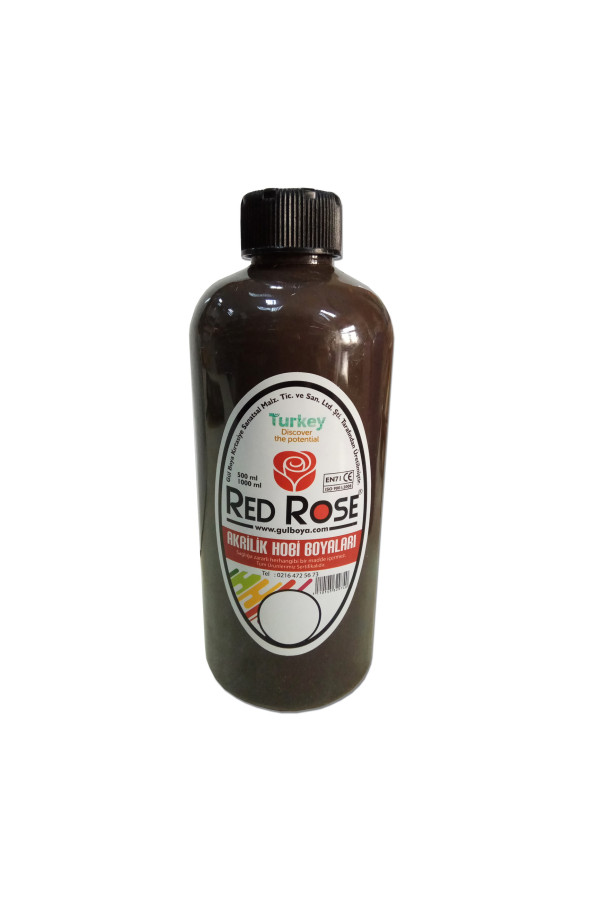 akrilik hobi boyası kahverengi 500ml, ahb-0002, hobi boyaları, Quilling Seti