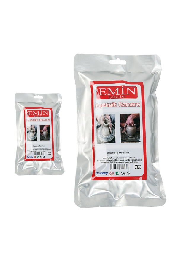 beyaz kil (seramik) hamuru - 500 gr, 8681057474728, i̇ş eğitimi malzemeleri, Quilling Seti