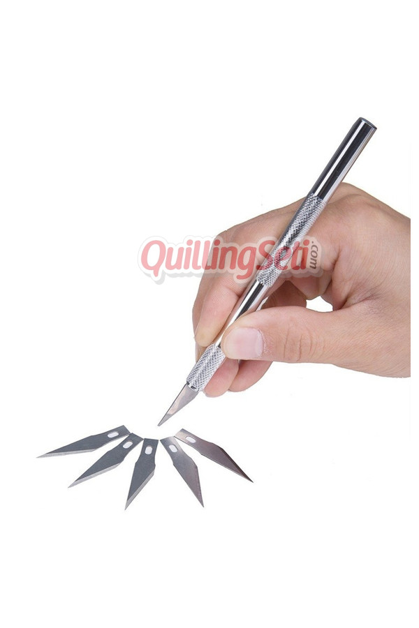 kretuar seti ve 5 yedek bıçak, 8696511133621, kırtasiye ürünleri, Quilling Seti