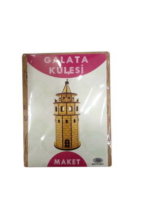 Ahşap Galata Kulesi Maketi - 3 Boyutlu