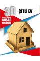ahşap çitli ev maketi - 3 boyutlu ahşap maket, 8681277141096, ahşap ve karton maketler, Quilling Seti