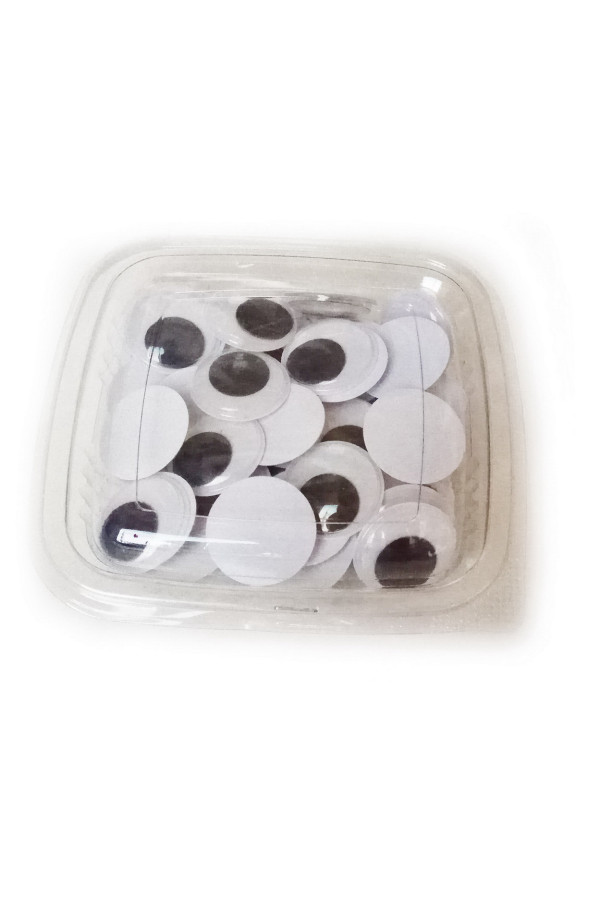 oynar göz 25mm siyah 50 adetli, og25-01, eğitim gereçleri, Quilling Seti