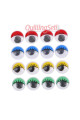 oynar göz  renkli 15 mm 2000 adetli, 8690001087302renkli15, eğitim gereçleri, Quilling Seti