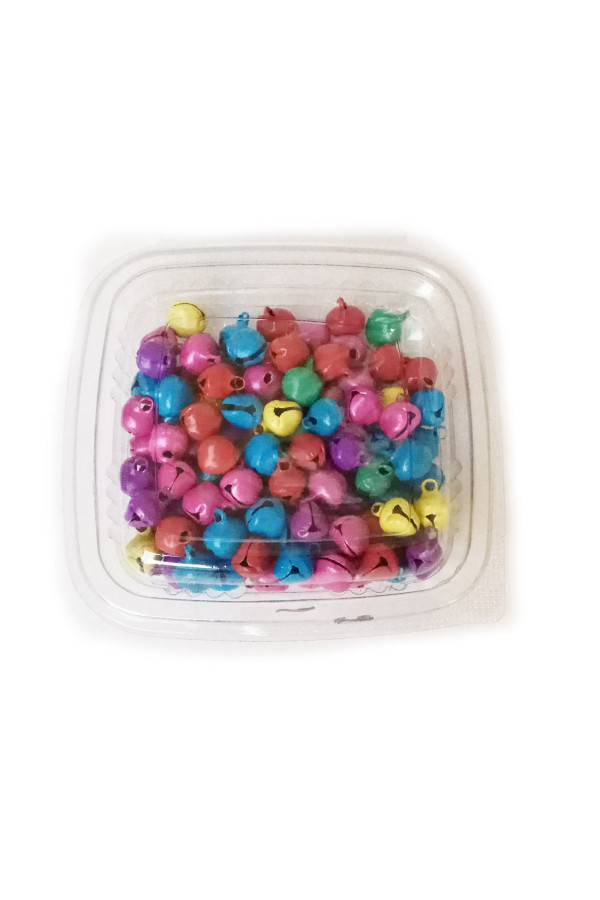 renkli minik zil 100 adet - karışık renk, rz-001, i̇ş eğitimi malzemeleri, Quilling Seti