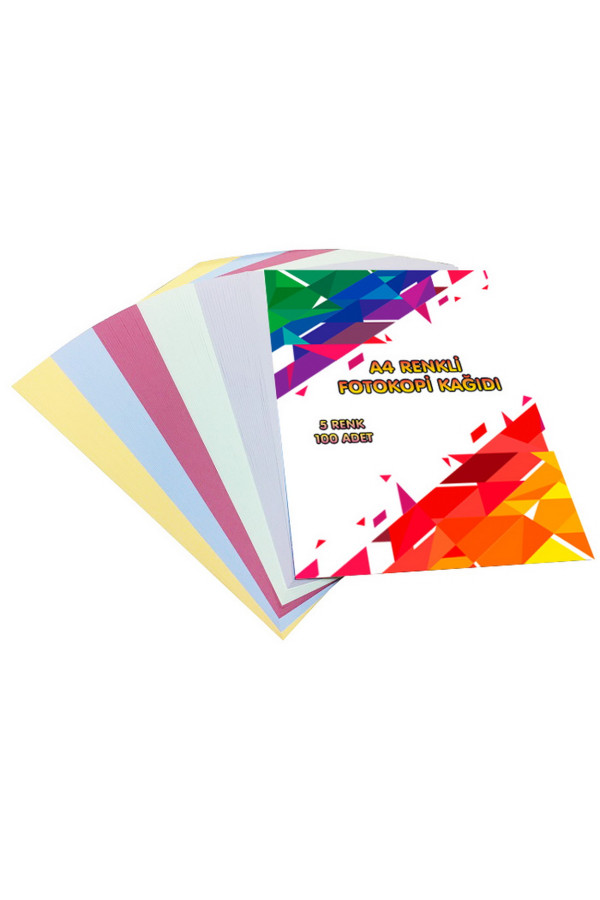 a4 renkli fotokopi kağıdı 100 adet, 8509990003401, ofis - büro malzemeleri, Quilling Seti