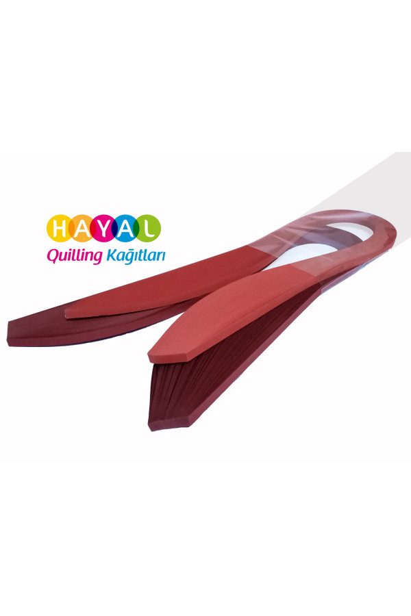 kırmızı ve koyu kırmızı quilling kağıdı - 5mm 200 adetli, qks-2075-5m, 5mm karışık renkli 200 adetli quilling kağıtları