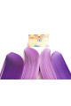 quilling kağıdı - mor ve lila 200lü, qks-2031-5m, 5mm karışık renkli 200 adetli quilling kağıtları, Quilling Seti