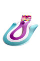 quilling kağıdı - açık mavi, beyaz ve lila 300lü, qks-3009-5m, 5 mm karışık renkli 300 adetli quilling kağıtları, Quilling Seti