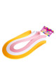 quilling kağıdı - koyu sarı, beyaz ve pembe 300lü, qks-3020-5m, 5 mm karışık renkli 300 adetli quilling kağıtları, Quilling Seti