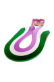 quilling kağıdı - koyu yeşil, beyaz ve lila 300lü, qks-3003-5m, 5 mm karışık renkli 300 adetli quilling kağıtları, Quilling Seti