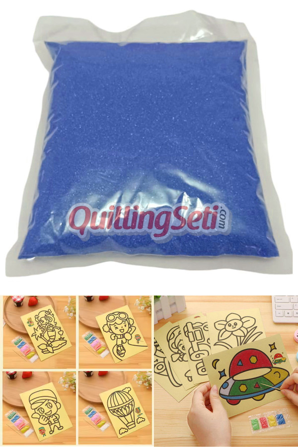 mavi renk kum boyama kumu, aktivite kumu, oyun kumu, dekoratif renkli kum, mavi-renk-kum-boya-kumu, i̇ş eğitimi malzemeleri, Quilling Seti